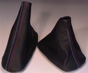 ECHT Leder pookhoes BMW E46 M Stiksels bouwjaar 1997-2006 (optie met handremhoes)